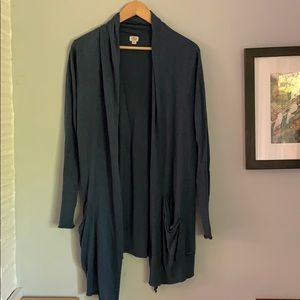 Silk cashmere cardigan blue size medium